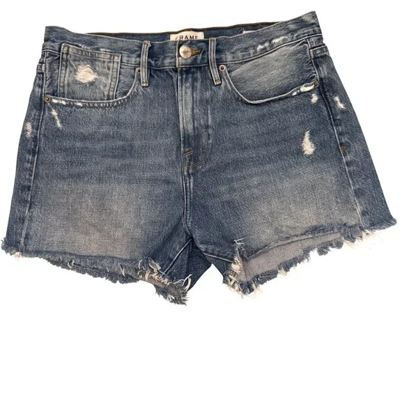 FRAME Le Stevie Short – Wiltern Way (LSSHRA385) | Size 27 | 100% Cotton - Picture 1 of 9